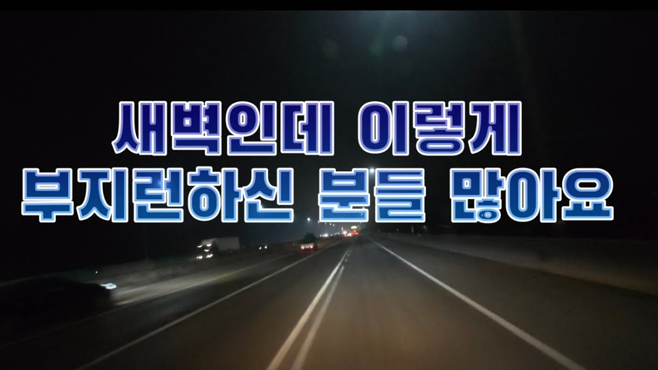 새벽인데 이렇게 부지런하신 분들 많아요