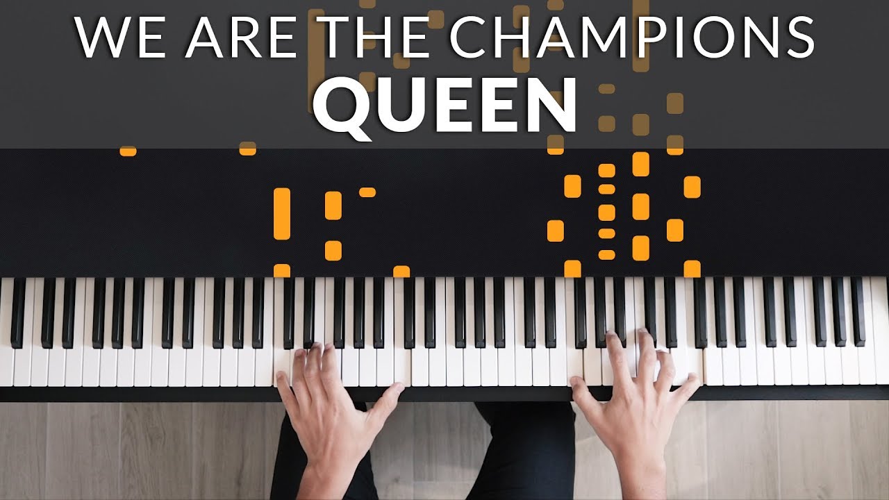 Queen - We Are The Champions | Tutorial of my Piano Cover ...