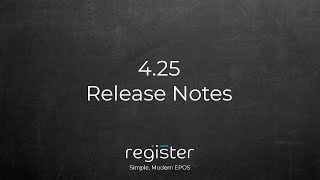 4.25 Release Notes