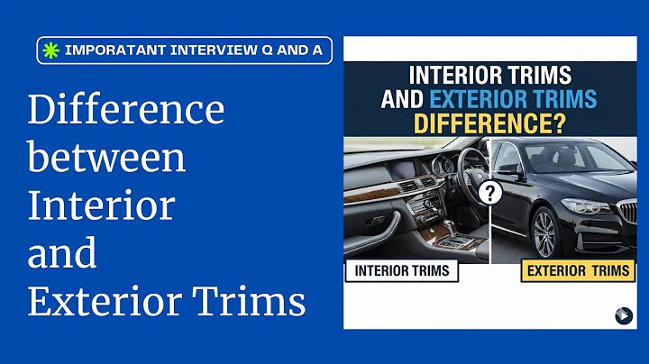 Difference Between Interior and Exterior Trims in Automotive Plastic Product Design