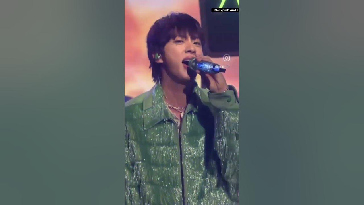 Fallon tonight bts hun performance running wild credit to fallon Tonight  #music #jin #runningwild