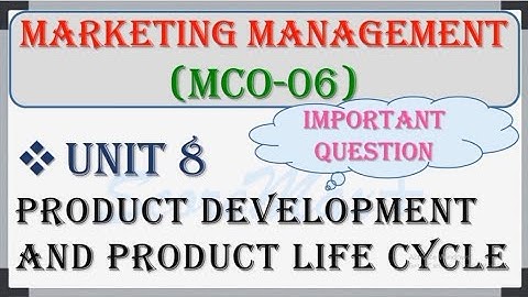 MCO-6 II Unit-8 II Product Development and Product Life Cycle II @ScoreMax