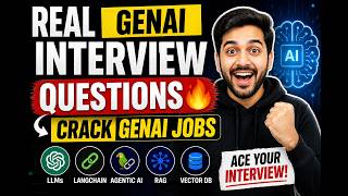 Live Generative AI Interview 🔥 | Agentic AI Questions You MUST Know (With Answers)