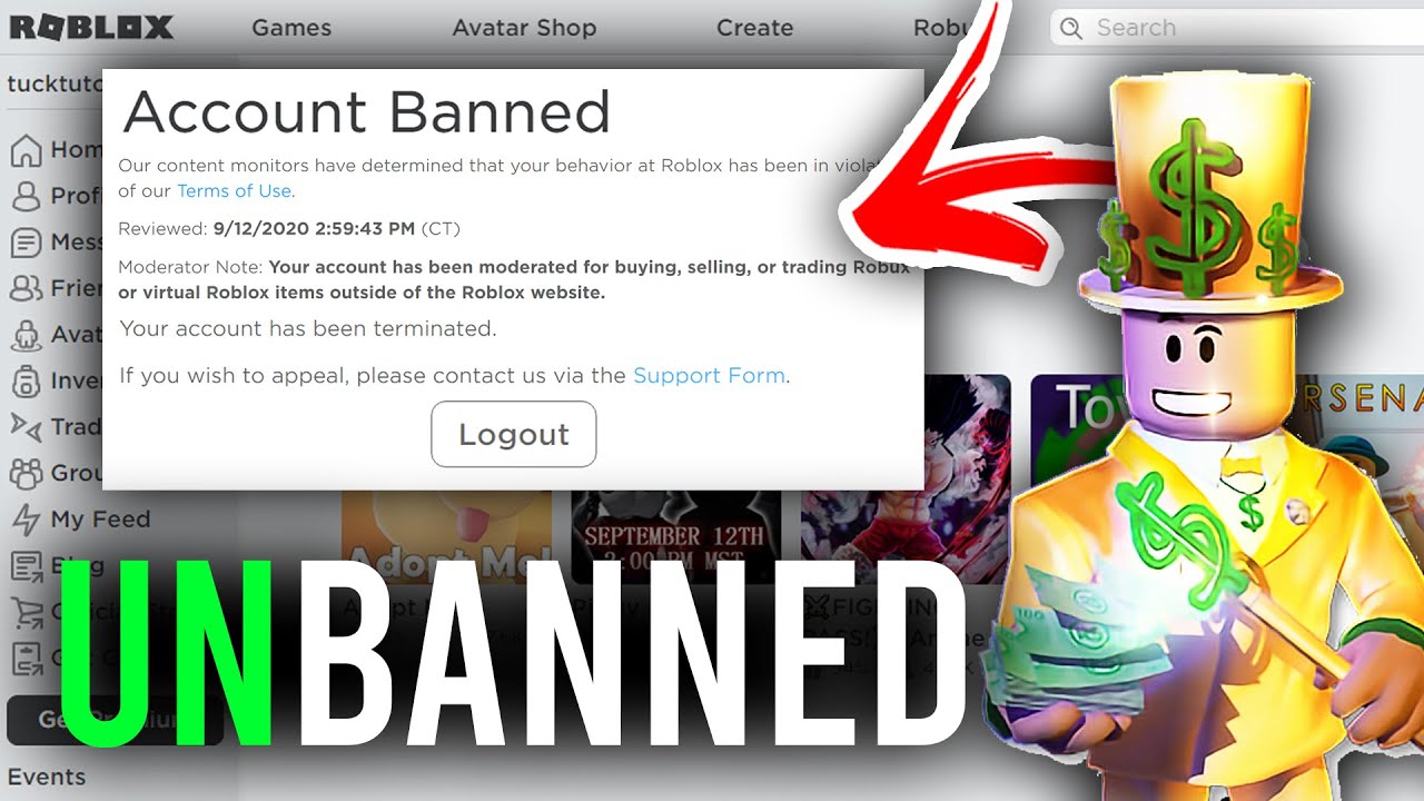 How to Remove Ban on Roblox - TodoRoblox