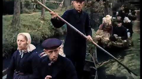 Bruiloft te Giethoorn, Dutch Wedding unique coverage. Ingekleurde film, colorized footage.