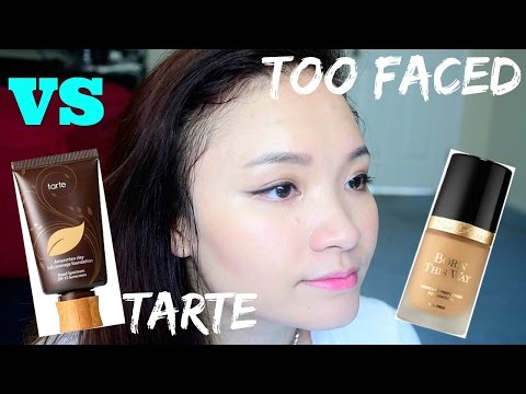 Tarte vs. Too Faced Foundation Review+Comparison | So Sánh Kem Nền Tarte vs. Too Faced