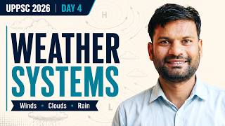 Physical Geography Day 4 | Atmospheric Circulation, Weather Systems & Water in Atmosphere UPPSC 2026