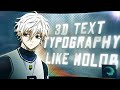 How to Make 3d Typography on Alight motion - AMV Tutorial!