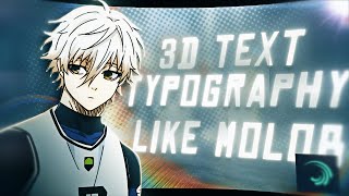 How to Make 3d Typography on Alight motion - AMV Tutorial!