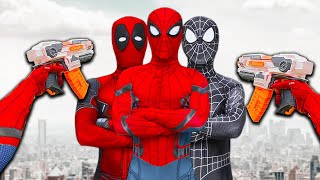 ALL SPIDER-MAN Nerf War Storys | And Fighting All Bad Guy In The World (best pov action movie)