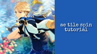 tile spin tutorial || after effects
