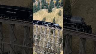 Kato N Scale Big Boy 4014 On Trestle