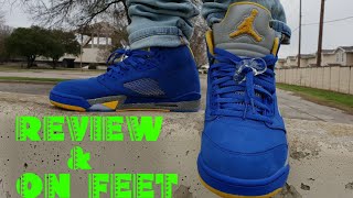 jordan 5 laney on feet