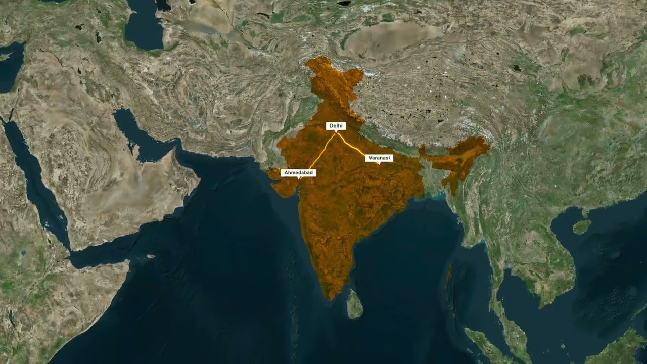 3 Upcoming Bullet Trains In India Free Geolayer Map Animation