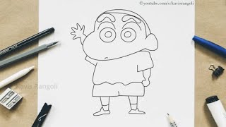 How to draw Shinchan Easy Method | Step by Step Drawing Tutorial