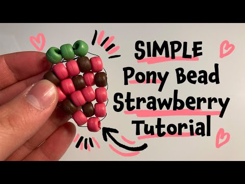 Beaded strawberry tutorial 
