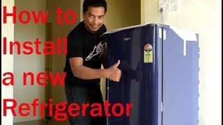 How to Install a new Fridge/ Refrigerator w/o water line