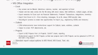 Infor LN Microsoft Office Integration
