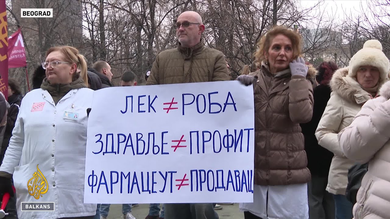 Protesti studenata i farmaceuta u Beogradu