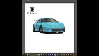 "Sports Car Illustration in Adobe Illustrator | Vector Speed Art”  #illustration #vactor #carart