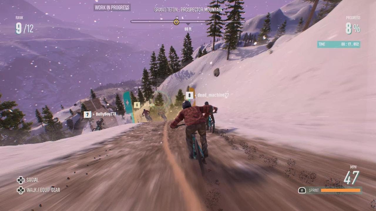 Riders Republic Downhill Race PS5 4K HD