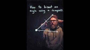 Geometry! How to bisector an angle using a compass.