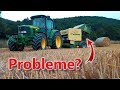Farm Vlog: Ernte #05 | Probleme beim Stroh pressen | Erklärung Krone Presse | Rundballen