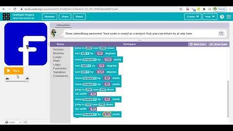 How to make FaceBook logo| code.org| Artist lab|Tech code|