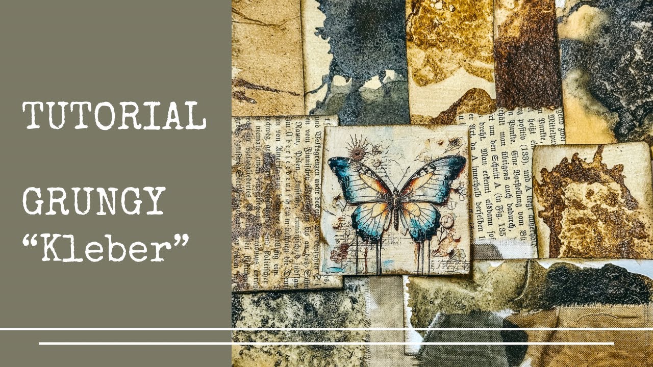 Mit wenig Geld deinen Papieren einen „GRUNGY-Look“ verpassen #artjournal #junkjournal #grungyjournal