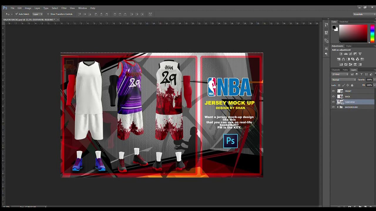 Download BASKETBALL JERSEY MOCK UP - YouTube