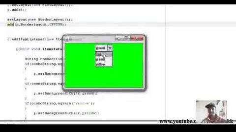 Netbeans JAVA Programming Tutorial JCombobox Part 2