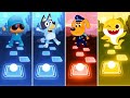 Bluey bingo  pocoyo  baby shark  sheriff labrador  tiles hop edm rush