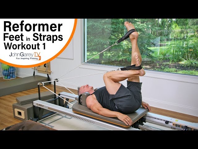 Reformer Pilates Photography - Feet In Straps Exercise