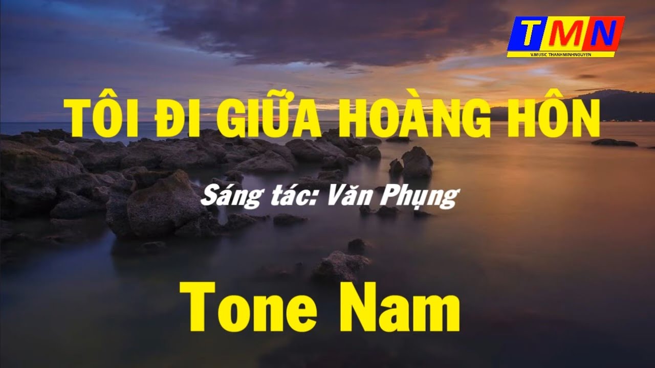 [KARAOKE] Tôi đi giữa hoàng hôn (Reggae) - Tone Nam -... - youtube