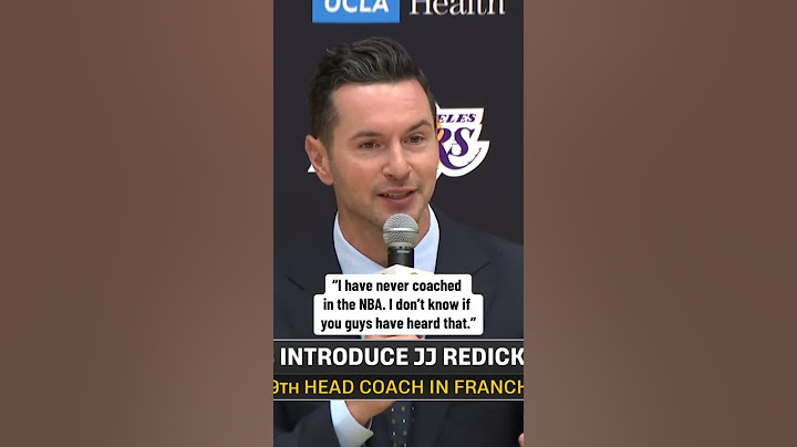 JJ Redick has jokes in his intro as Lakers' HC 🤣