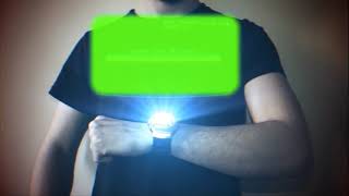 Green screen watch hologram   chroma key tecnology intro channel