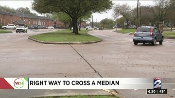 The right way to cross a median