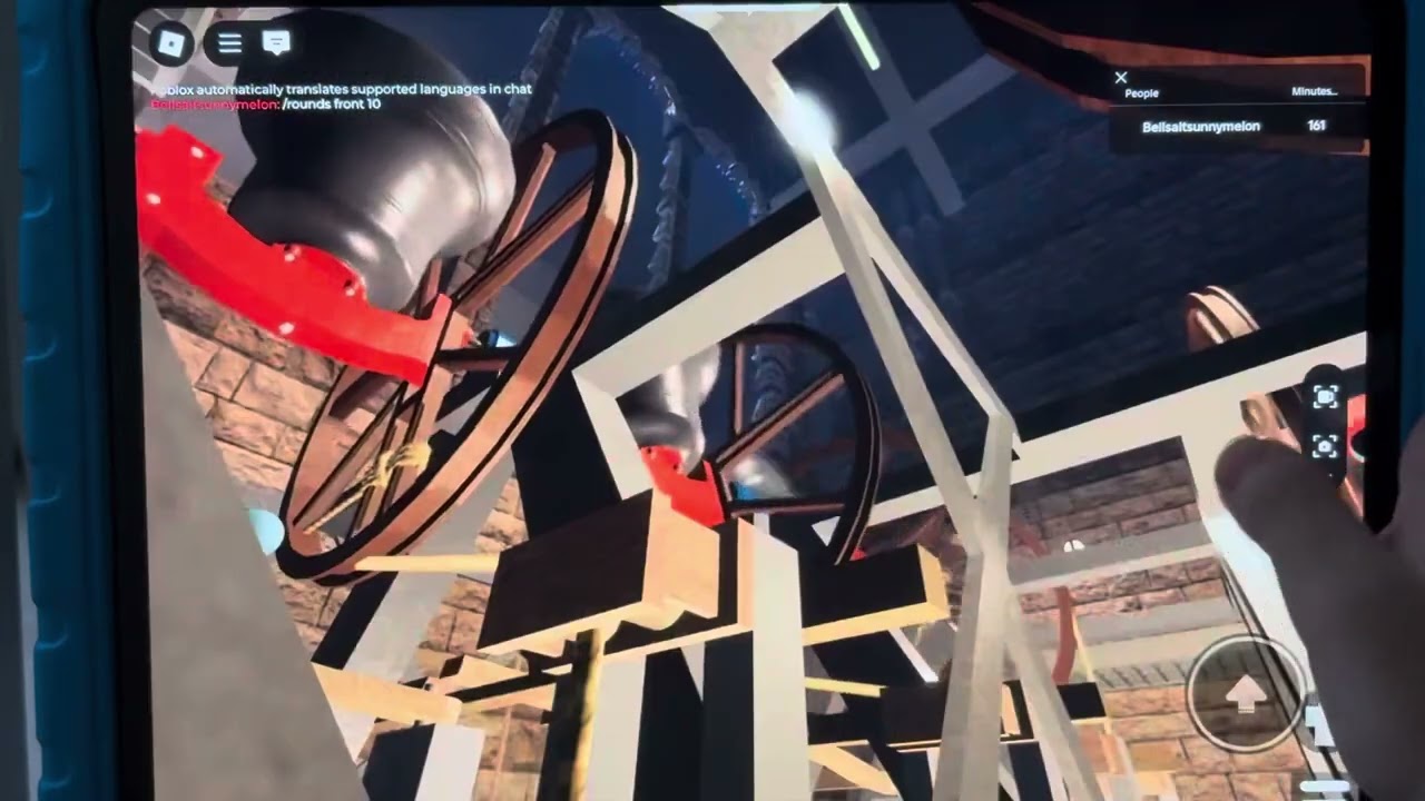 Ringing a realistic bell tower game in Roblox!