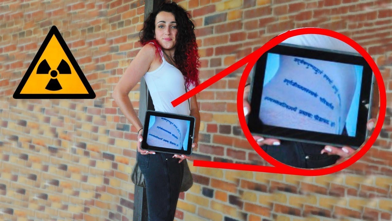 People Reveal Tattoos Under Clothes Using iPad As An XRay YouTube