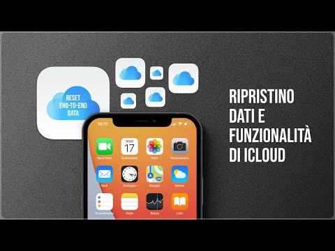 Ripristino dati e funzionalità di iCloud tramite iPhone