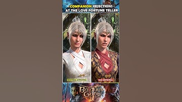 Companion approval ratings will change their rejection lines in Baldur