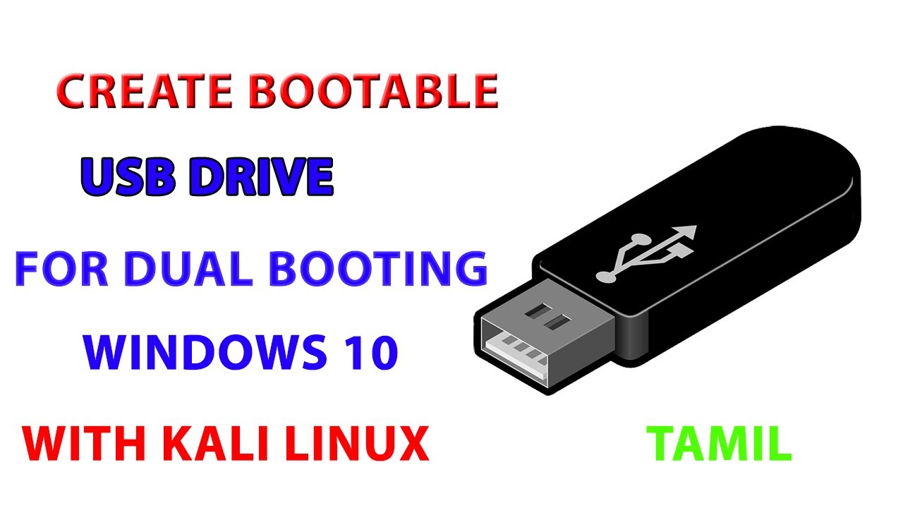 create windows 10 bootable usb on kali