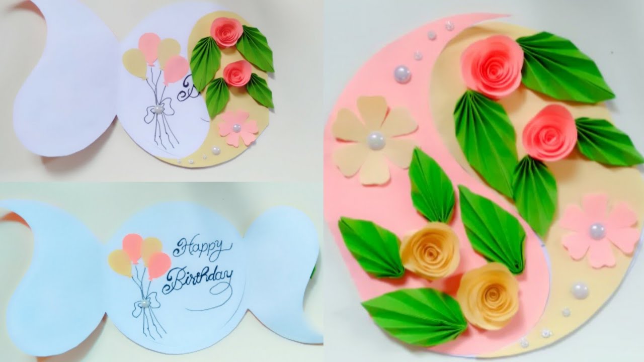 How to make Birthday Card//Handmade easy Card Tutorial - YouTube