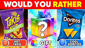 Would You Rather - HOT or COLD or MYSTERY Food Edition 🔥❄️🎁 Moca Quiz