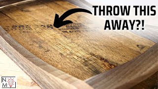 Making a Serving Tray from an Old Whiskey Barrel | DIY Woodworking Gift Idea