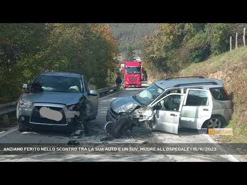 ANZIANO FERITO NELLO SCONTRO TRA LA SUA AUTO E UN SUV, MUORE ALL'OSPEDALE | 15/11/2023