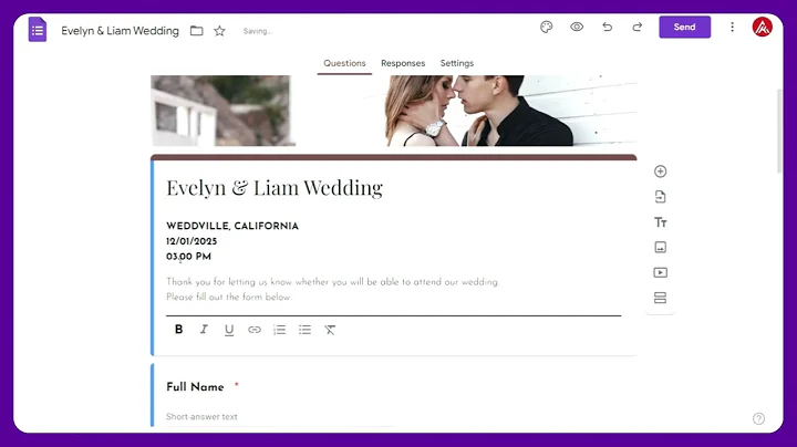 How to Set Up a Google Form for Wedding RSVPs | Easy Tutorial for Wedding  Canva Website Templates