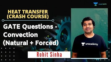 GATE Questions - Convection (Natural + Forced) | Heat Transfer | GATE/ESE 2021 | Rohit Sinha