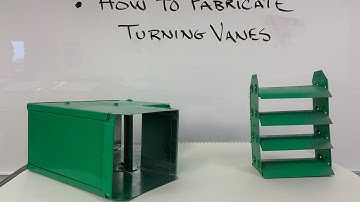 Sheet Metal turning vane fabrication