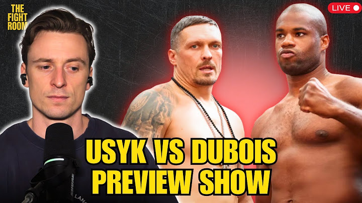 LIVE In The Fight Room | Usyk vs Dubois Preview Show
